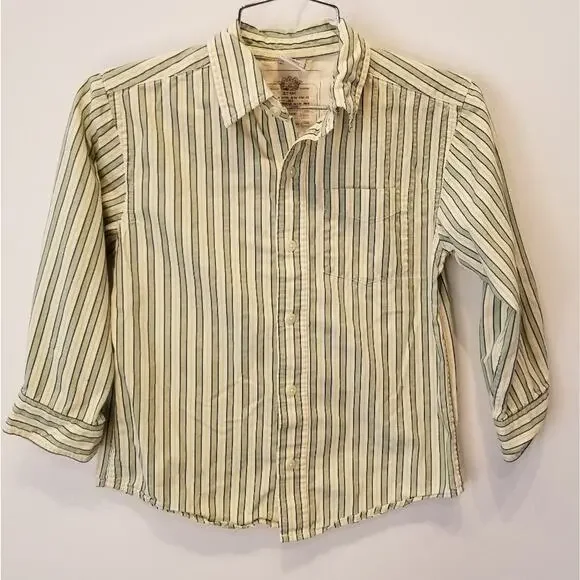 Old Navy Boys Button Dress Shirt Long Sleeve Collar Shirt Comfortable Size S‎