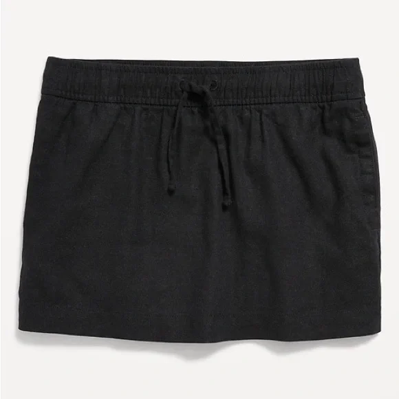 Old Navy Linen-Blend Drawstring Skirt for Girls Size‎ M (8)