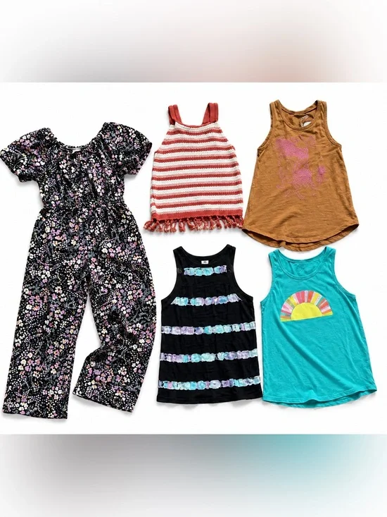 Lot of girls jumpsuit and tanks‎ size small to medium