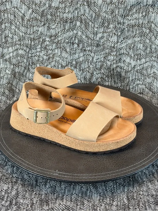 Papillio by Birkenstock Glenda Sandal Sandcastle Nubuck size 39