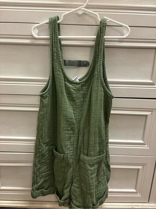 Old Navy Green Girls Romper Overall Shorts