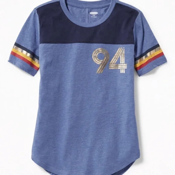 Old Navy graphic football style tee