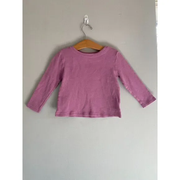 Old Navy 4T Thermal 100% Cotton Long sleeve in Orchid