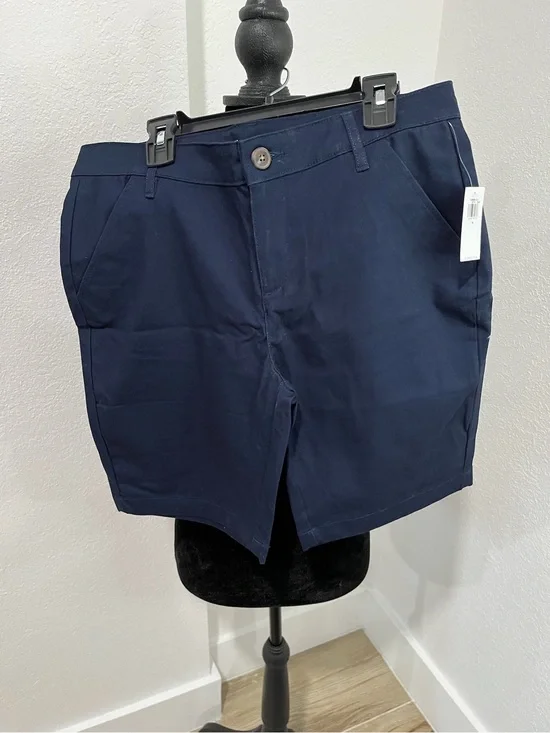 Old Navy Navy Stretch Bermuda Shorts