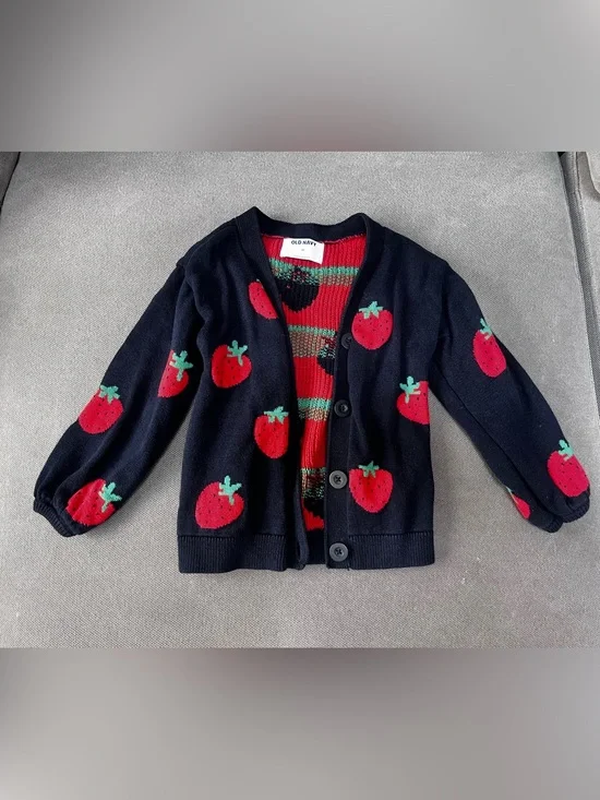 Old Navy Strawberry Cardigan