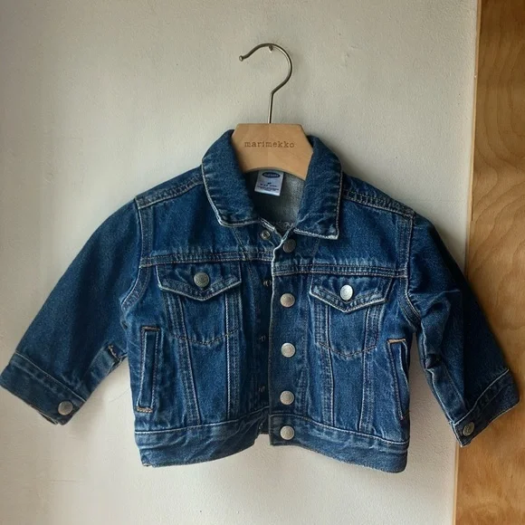 Y2K Old Navy Baby Denim Trucker Jacket unisex size 6-12 months