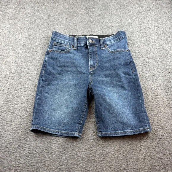 Old Navy Denim Shorts Boy's Size 14 Blue 360 Stretch Slim Built-In Tough