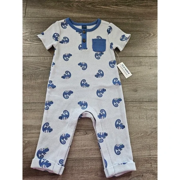 Old navy baby boy romper 6-12 mos‎