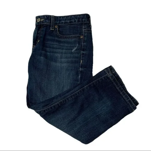 Old Navy Dark Wash Capri Jeans Sz 14R