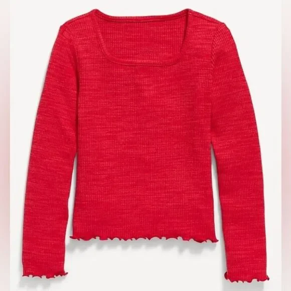 Old Navy‎ Red Long Sleeve Knit Top, Size 6/7