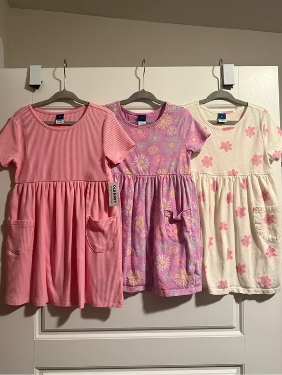 Old Navy Girls' Pink Dresses - Bundle of 3