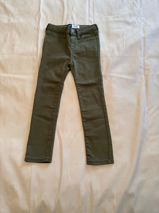 Old Navy Rockstar Jeggings Olive Green Skinny Pants Toddler Size 5T