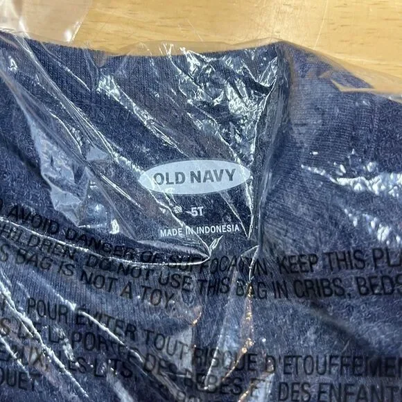 🔥4/$25 Old Navy Long Sleeve Thermal Navy Blue, 5t