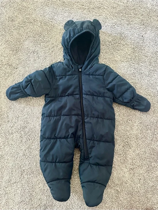 Old Navy Baby Puffer Snowsuit with Hooded Bear Ears