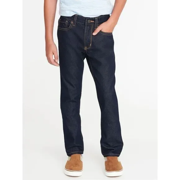 Youth Boys Old Navy Wow No Stretch Skinny Darkest Rinse Blue Jeans  - Sz 12