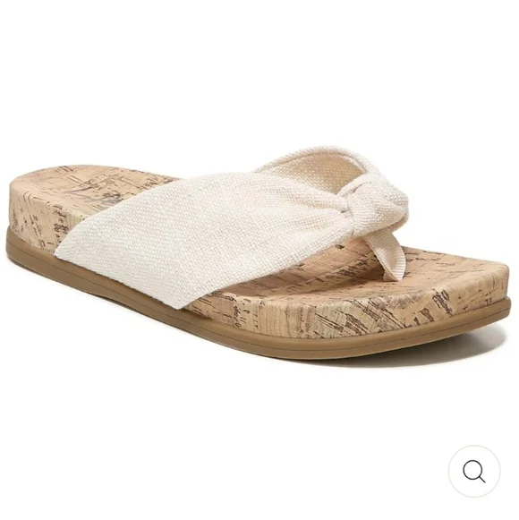 Life Stride Velocity 2.0 Cream Happy Sandals 10 Wide NWT