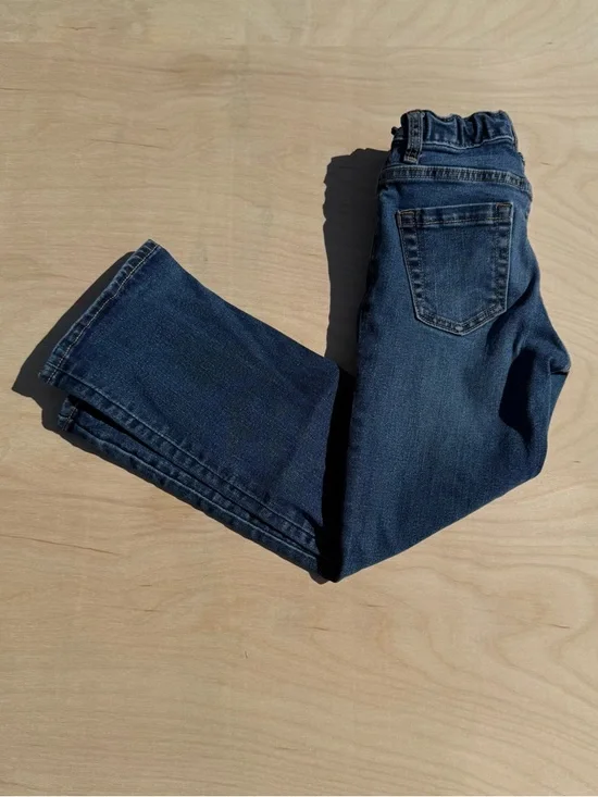 Old Navy Boot Cut Built in Flex Kids Blue Jeans Denim Pants size 7 Slim
