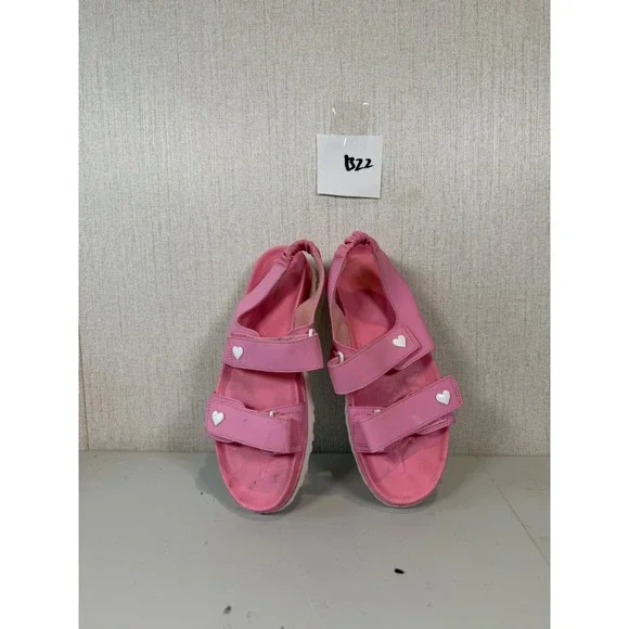 Women's Stoney‎ Clover Lane x Target Pink Heart Two Strap Sport Sandals Size 7
