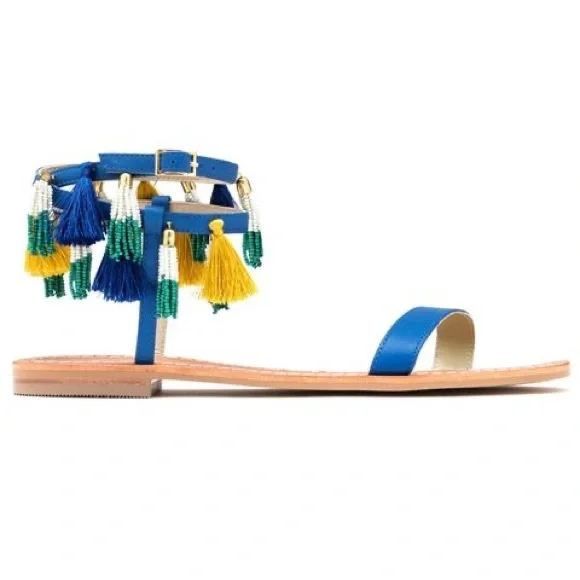 Boden Tassel Sandal Fringe Strappy Sandals Size 42 ~ 10.5 US