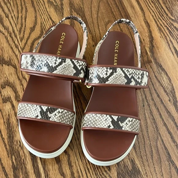 Cole Haan Snakeskin Comfort Sandals