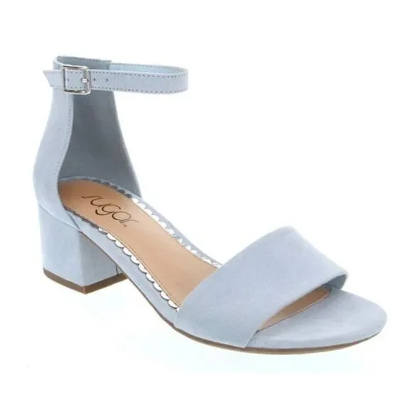 Sugar Women’s Sandals sz 7.5 Powder Blue Block Heel NEW # Box 719