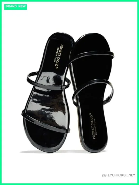 Slide Sandals with Memory Foam Insole, Lightweight, Non-Slip Sole