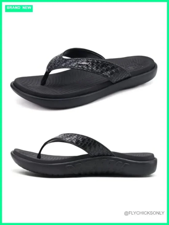 Arch Support Yoga Mat Cushioned Thong Sandals | Comfortable Walking Slides