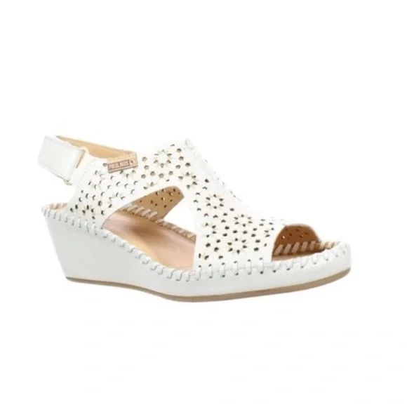 Pikolinos Womens Margarita White Slingbacks EUR 41