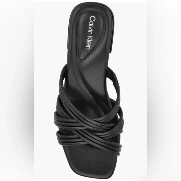 Calvin Klein Women’s black Trivy slide sandal size 7.5 NEW