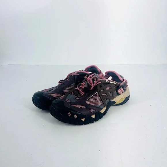 Clorts Womens Hiking‎ Sandals Purple Pink Mesh Water Shoes Trail Sneakers