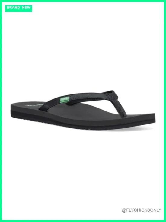 Memory Foam Yoga Mat Footbed Flip Flops with Arch Support