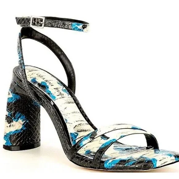 Gianni Bini Zarriah Snake Print Strappy Sandals‎