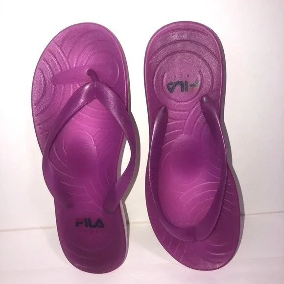 FILA Sport 7/8 Womens Hot‎ Pink Durable Flip Flops