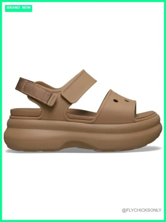 Platform Sandals with Two-Strap Upper, Hook-and-Loop Closure, EVA, Comfortable
