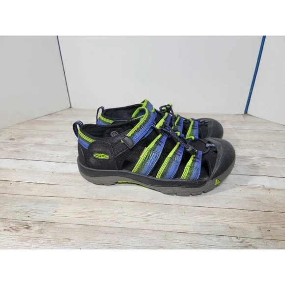 Keen Women Kids Newport H2 Sport‎ Sandals Hiking Trail Water Shoes Blue Size 5 M