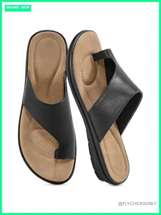Women's Slide Sandals Flat Orthopedic Casual Non-Slip Lightweight Breathable