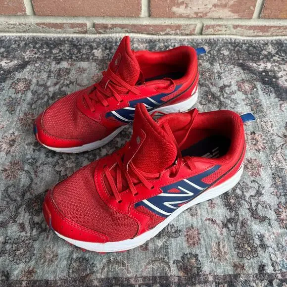 New Balance Fresh Foam 650v1 Kids Running Shoes / Size 6 Wide /Red Navy GK650TN1