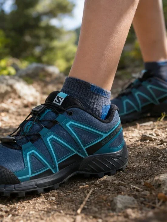 Salomon Speedcross Junior Trail Running Shoes Blue Teal Big Kids 5
