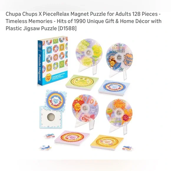 Piece Relax chupa chups X piece relax magnet puzzle for adults 128 pieces