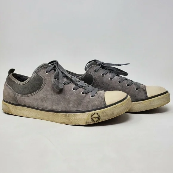 UGG AUSTRALIA EVERA 1888 Gray Suede Tennis Sneaker