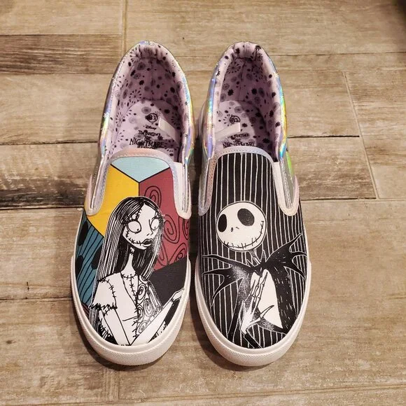 Disney Nightmare Before Christmas Slip-On Sneakers 8.5