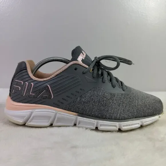 FILA Memory Primeforcer Gray/Pink Sneakers Women’s Size 11
