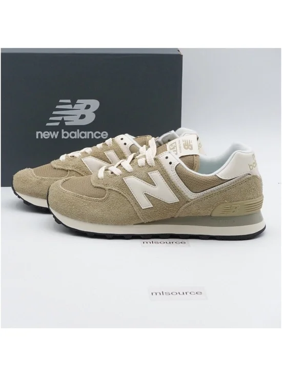 NEW Size 8.5 Women's New Balance 574 Suede Sneakers WL574CUL Boulder/Permafrost