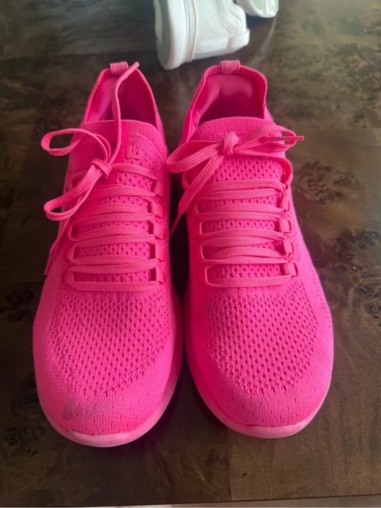 APL Women's Hot Pink Knit Slip-On Sneakers