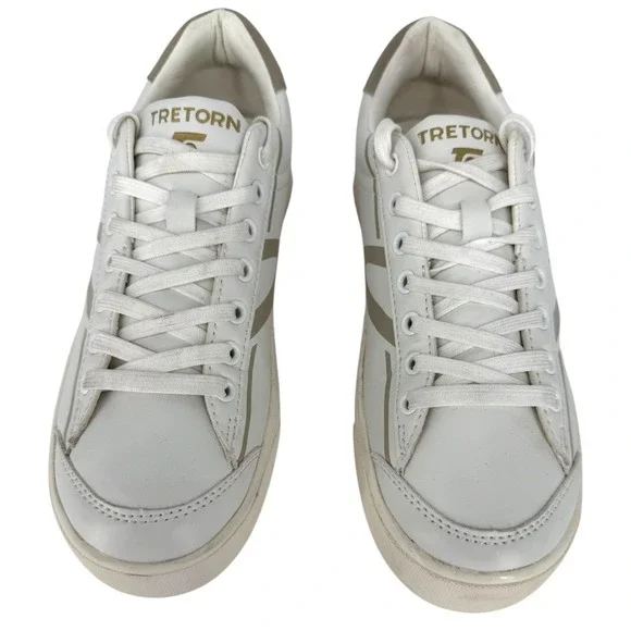 Tretorn Women's Serve‎ Sneakers Size 8M White Faux Leather Casual Shoes