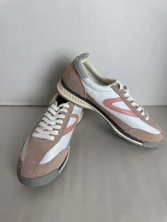 Tretorn Women's Rawlins 2.0 Retro Lace-up Jogging Sneakers in Blush