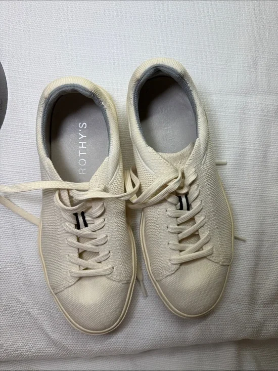 Rothy's womens Cream Knit Sneaker