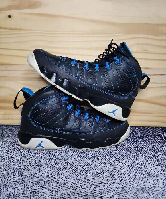 Nike Air Jordan 9 IX Retro Photo Blue/ Black Youth Size 7