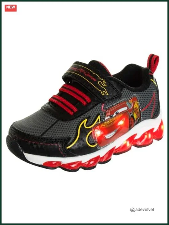 Lighted Sneaker with Hook & Loop Closure for Toddler Boys