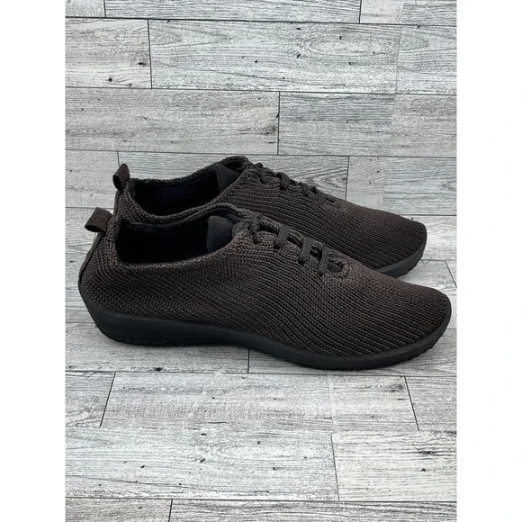 Arcopedico Women Size EU 40 US 9 Brown Knit‎ Comfort Slip On Sneakers